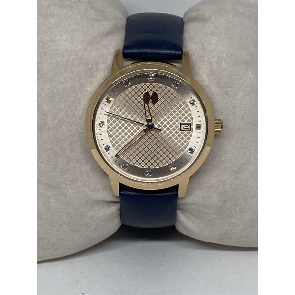 Watch Station WSI2006 Women's Blue Leather Analog Dial Quartz Wrist Watch MP696